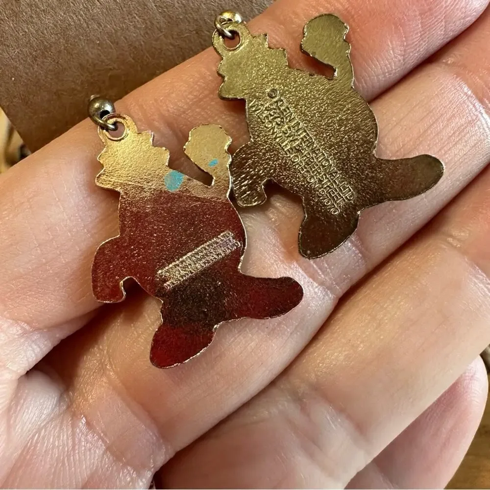 BOGO FREE Vintage Oregon Happy Egg Earrings - Picture 6 of 8